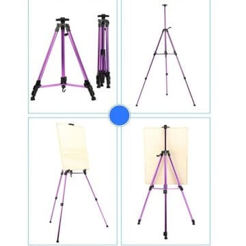 Art Elegant Metal Şövale Altın