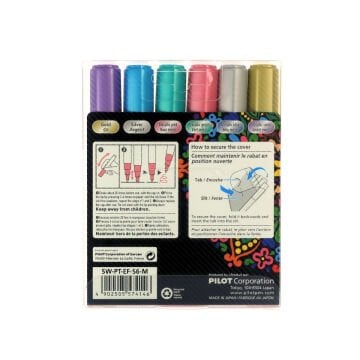 Pilot Pintor Marker Kalem Seti 6lı EF Metallic