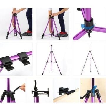 Art Elegant Metal Şövale Lila