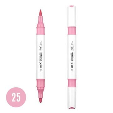 ART-X Çift Uçlu Akrilik Marker Kalem 25 Pastel Pembe