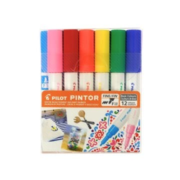 Pilot Pintor Marker Kalem Seti 12li F Basic