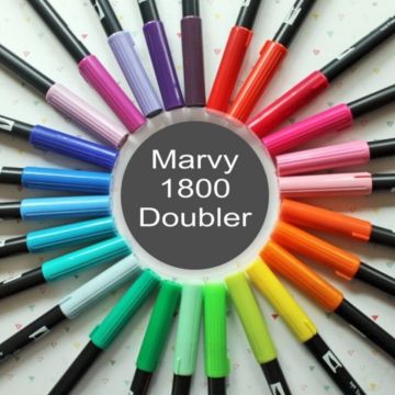 Marvy Artist Brush Pen 1800 Çift Taraflı Firça Uçlu Kalem 07 Orange