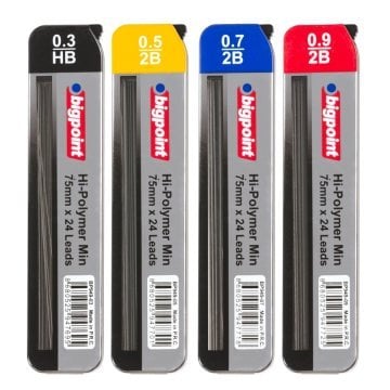Bigpoint Kalem Ucu 0.3mm Hb 75mm 24'lü Tüp