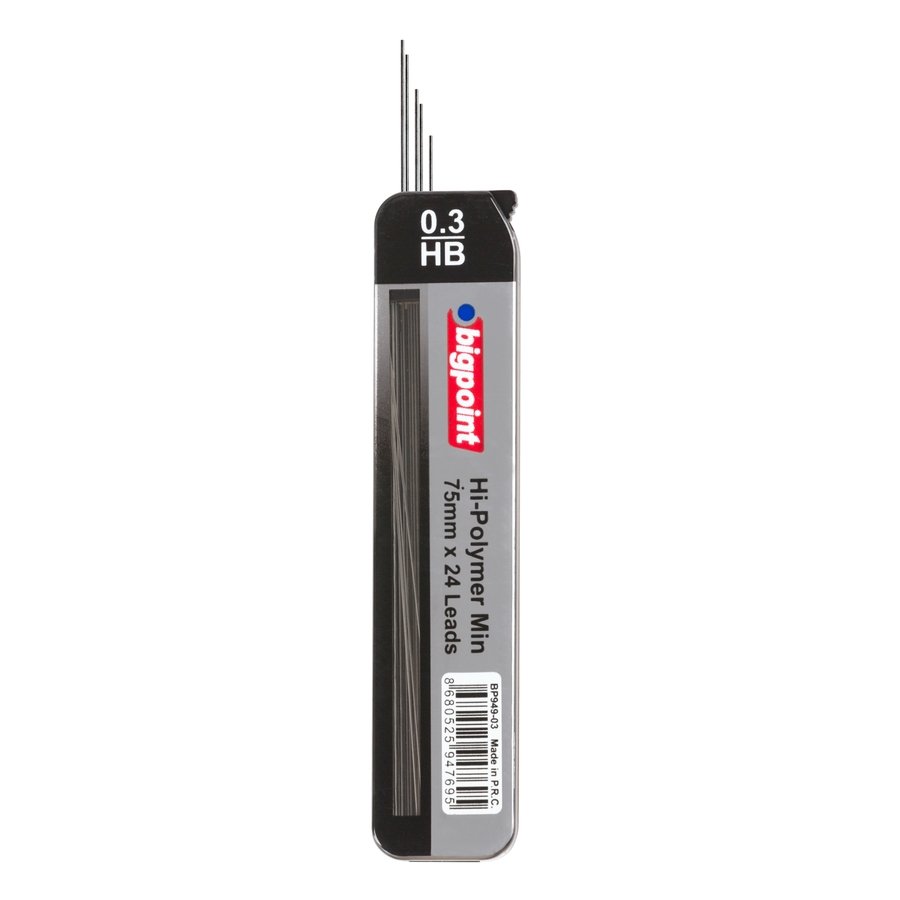 Bigpoint Kalem Ucu 0.3mm Hb 75mm 24'lü Tüp