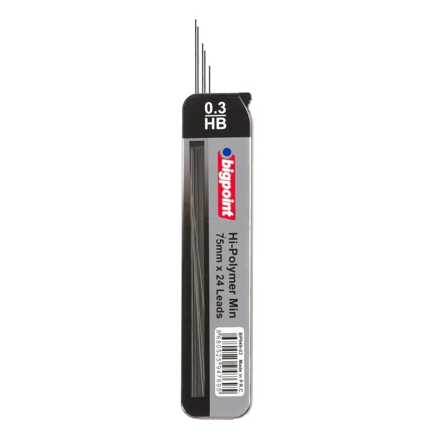 Bigpoint Kalem Ucu 0.3mm Hb 75mm 24'lü Tüp