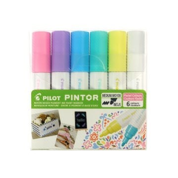 Pilot Pintor Marker Kalem Seti 6lı M Pastel