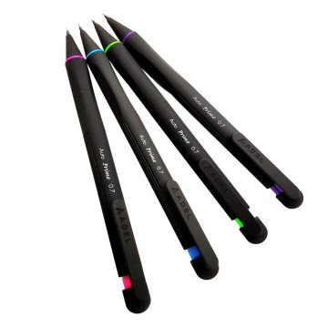 Adel Auto Prime Mekanik Versatil Kurşun Kalem 0.7mm Klasik Renkler Siyah Pembe