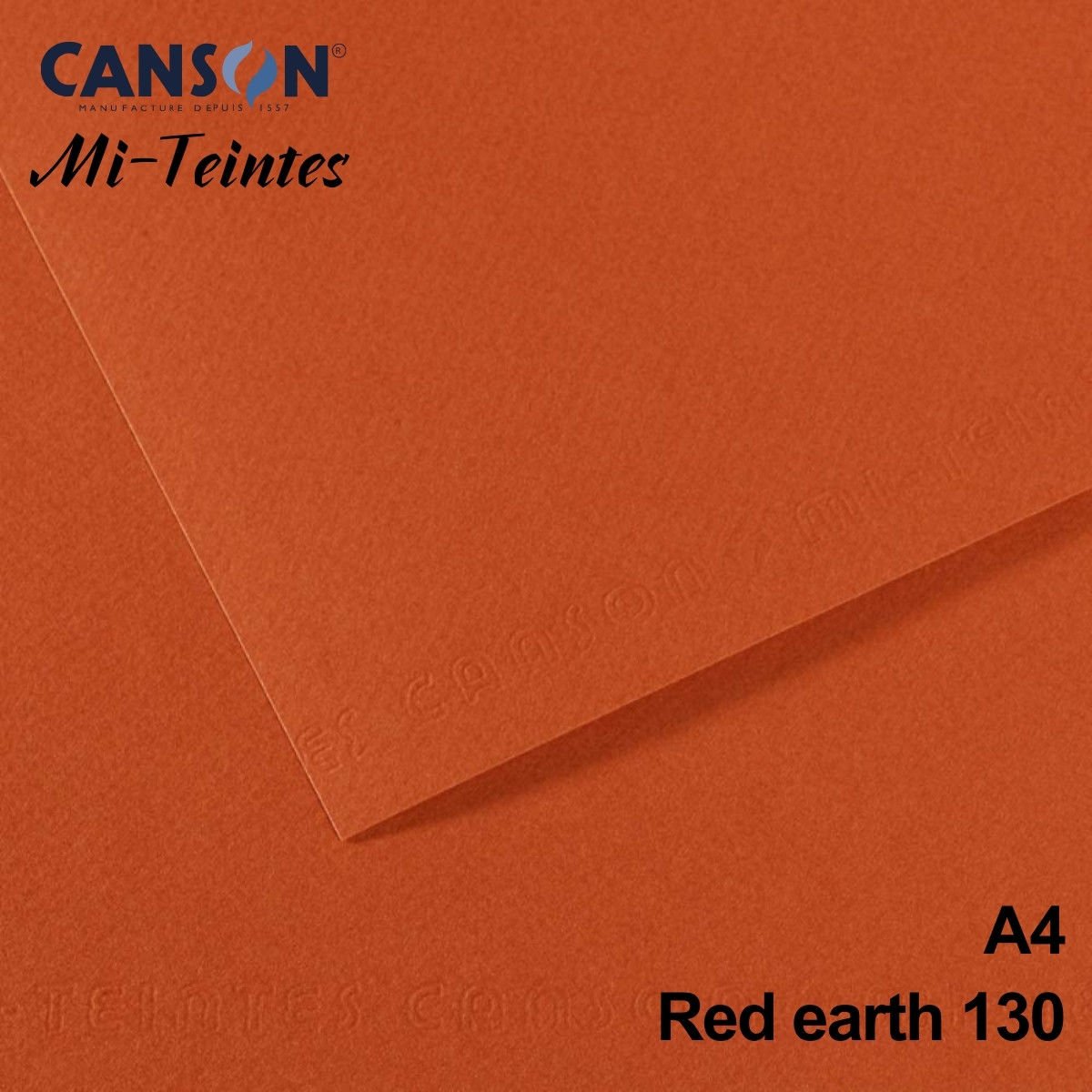 Mi-Teintes 160gr A4 130 Red Earth 3lü