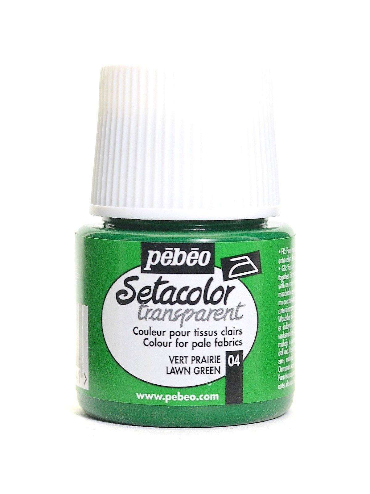 Pebeo Setacolor Light Fabric Transparan Kumaş Boyası 45ml 04 Lawn Green