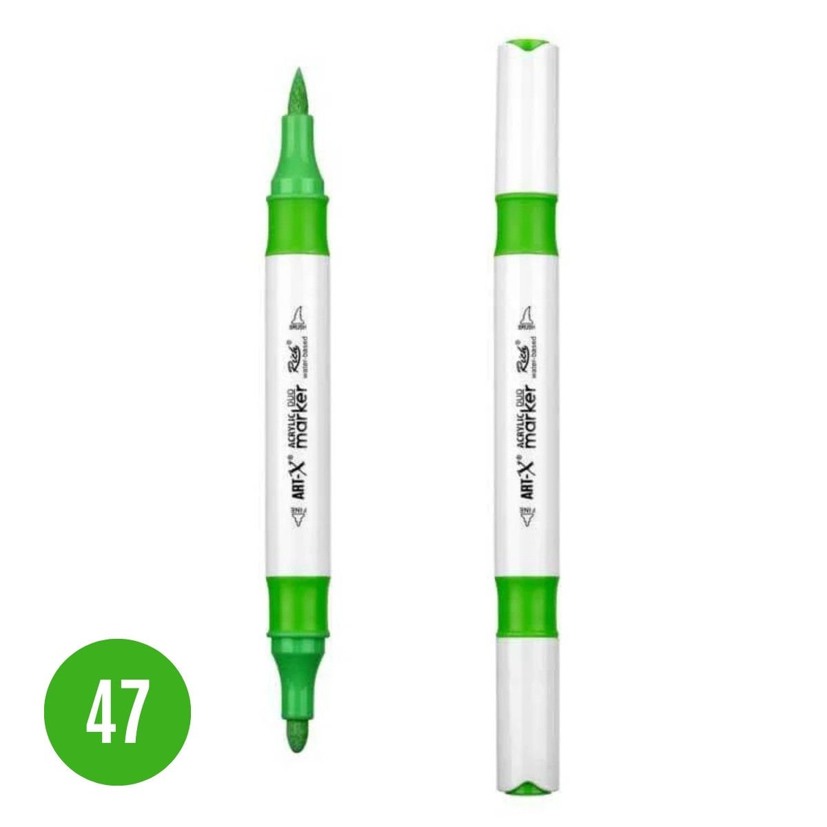 ART-X Çift Uçlu Akrilik Marker Kalem 47 Açık Yeşil