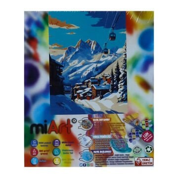 miArt Sayılarla Boyama Seti - Numaralı Tuval 40x50cm 16 Erciyes