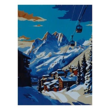 miArt Sayılarla Boyama Seti - Numaralı Tuval 40x50cm 16 Erciyes