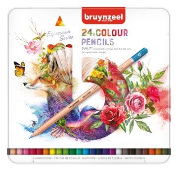 Bruynzeel Expression Colour 24'lü Kuru Kalem Boya Seti
