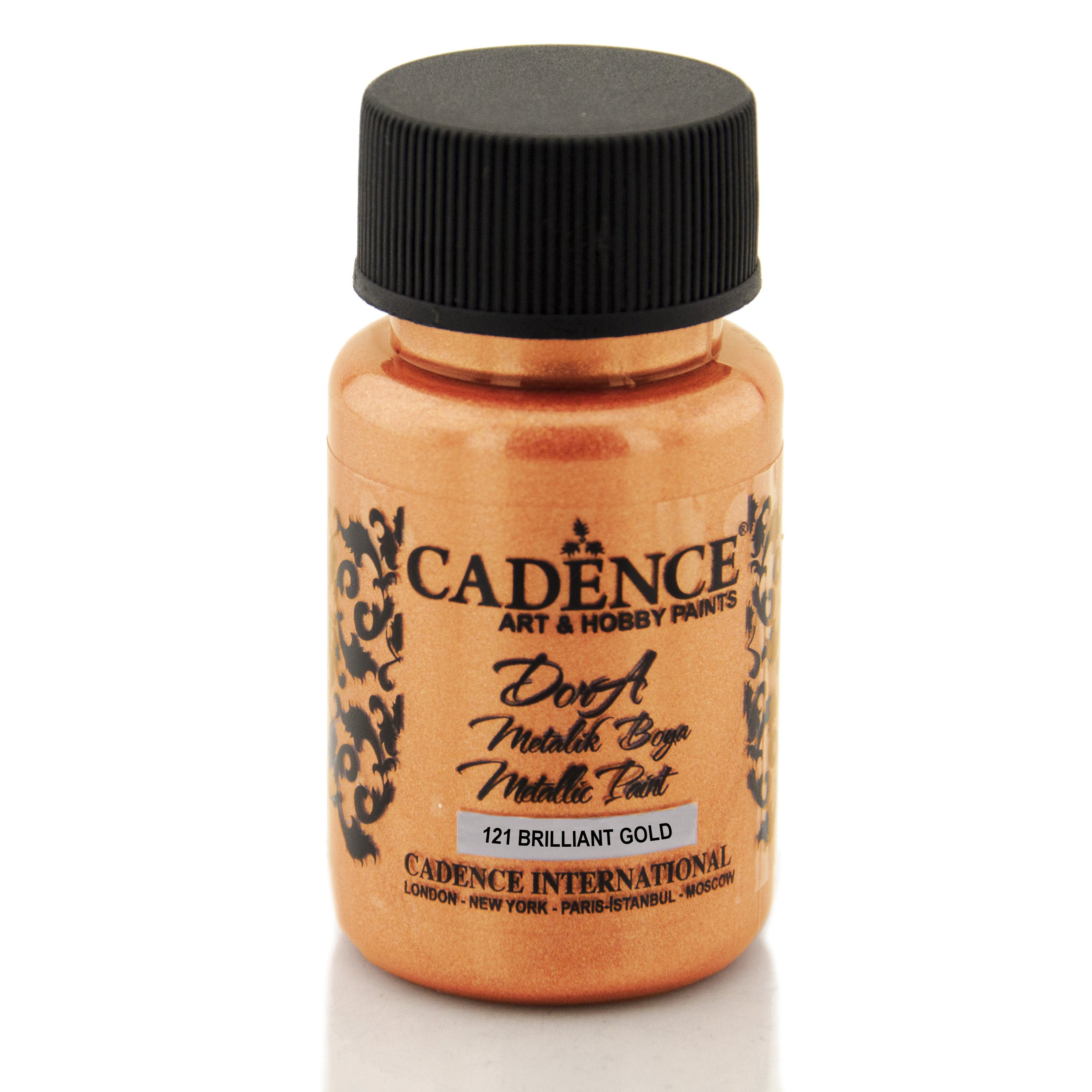 Cadence Dora Metalik Boya 50ml 121 Brıllıant Gold