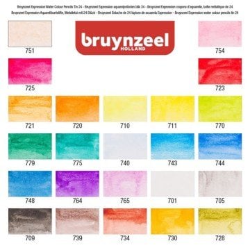 Expression Aquarelle Kuru Sulu Kalem Boya Seti 24 Renk