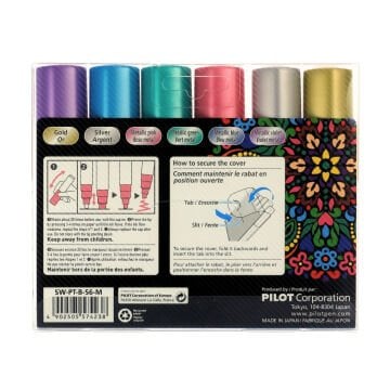 Pilot Pintor Marker Kalem Seti 6lı B Metallic
