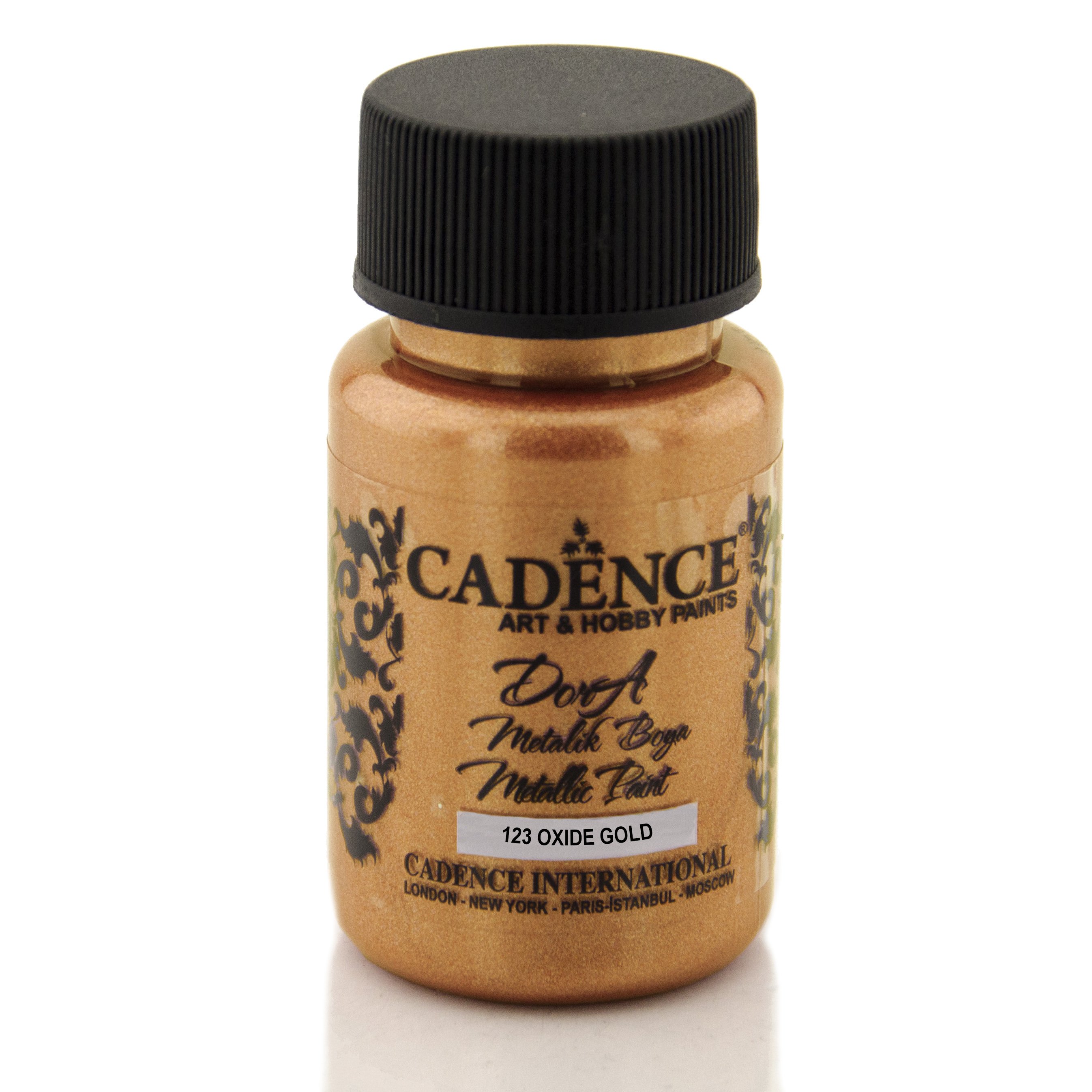 Cadence Dora Metalik Boya 50ml 123 Oxıde Gold