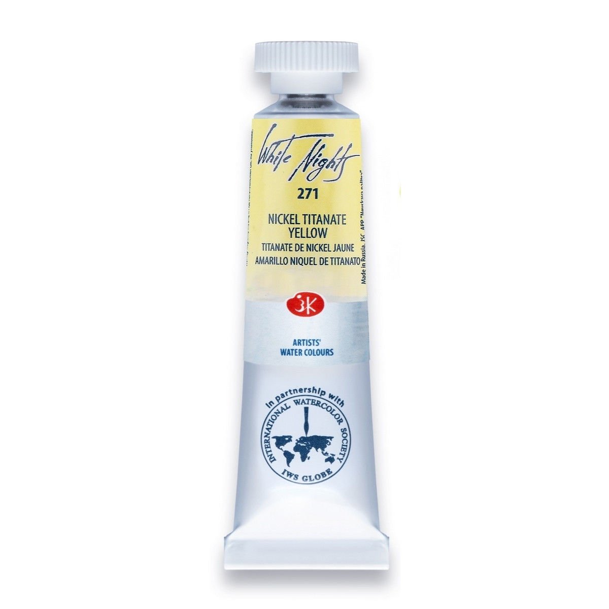 White Nights Watercolor Tüp Sulu Boya 10ml 271 Nickel Titanate Yellow