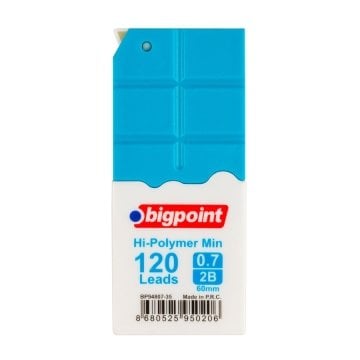 Bigpoint Kalem Ucu 0.7mm 2b 120'li Tüp Mavi