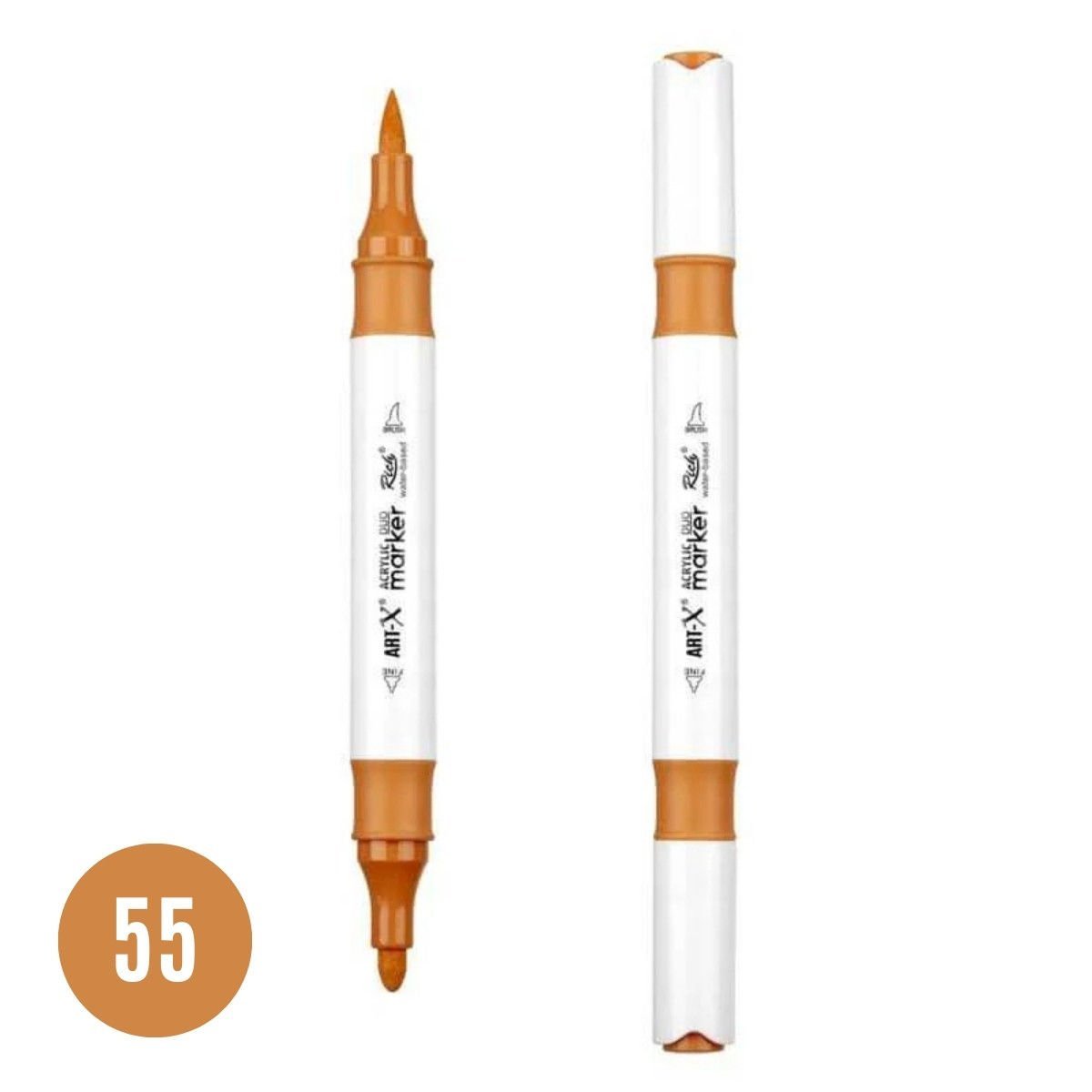 ART-X Çift Uçlu Akrilik Marker Kalem 55 Tütün
