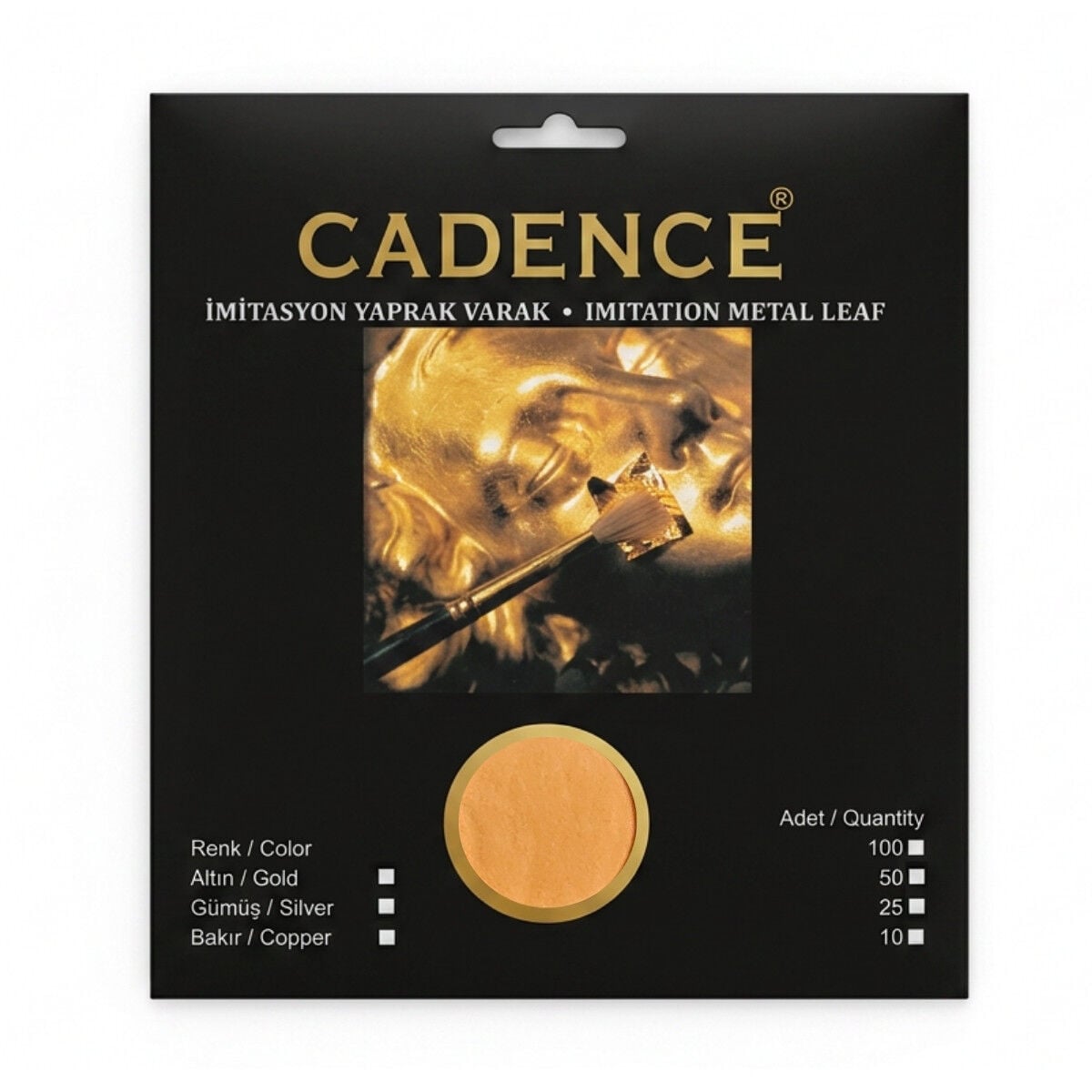 Cadence İmitasyon Yaprak Varak Altın 16x16cm 25li