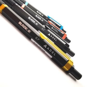 Adel Blackline Mekanik Versatil Kalem 0.7mm Klasik Renkler Mavi