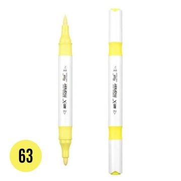 ART-X Çift Uçlu Akrilik Marker Kalem 63 Neon Sarı
