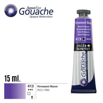 Daler Rowney Aquafine Guaj Boya Tüp 15ml 413 Permanent Mauve