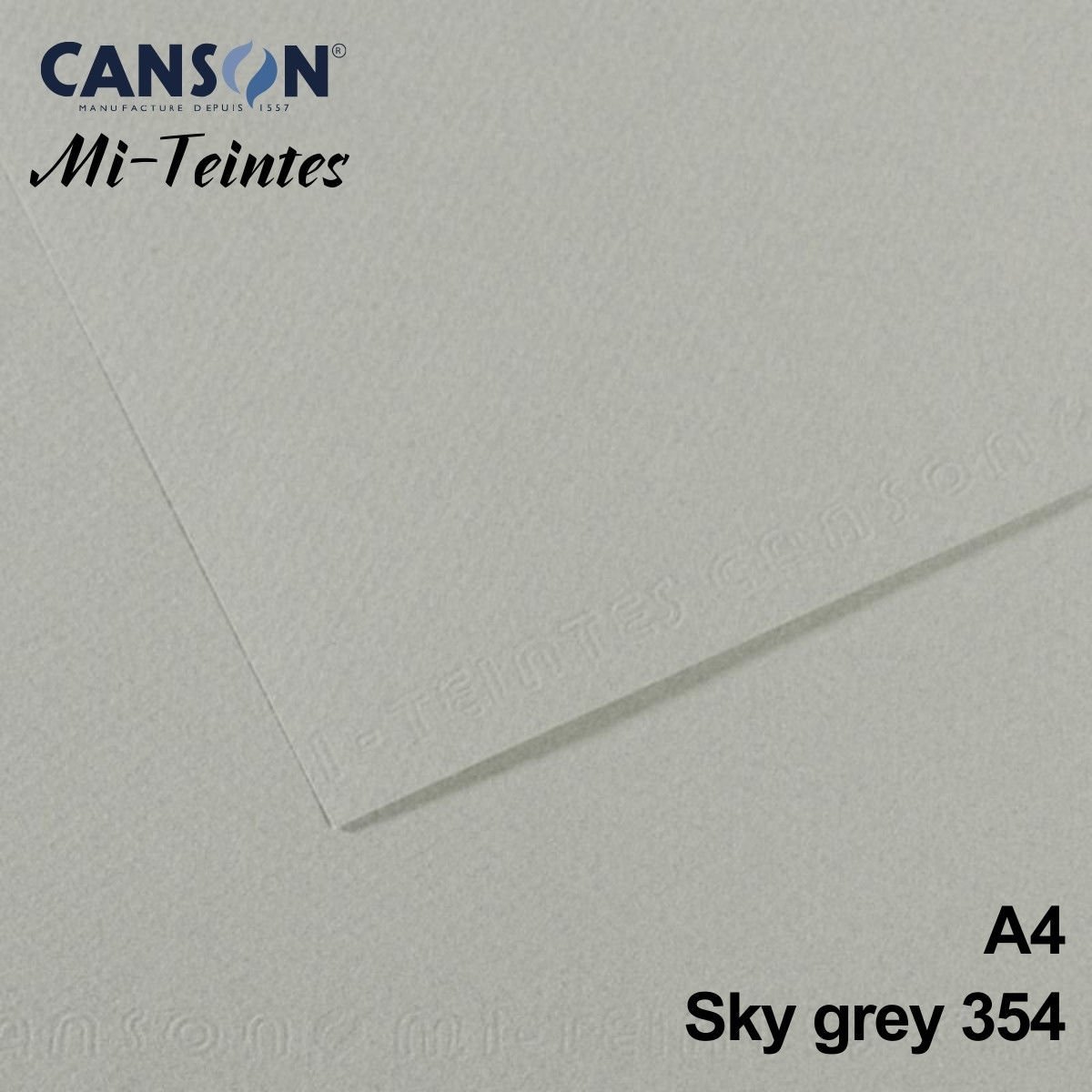 Mi-Teintes 160gr A4 354 Gökyüzü Gri 3lü