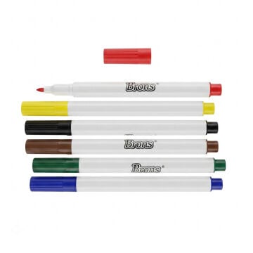 Brons Tekstil Marker Kalem Seti 6lı