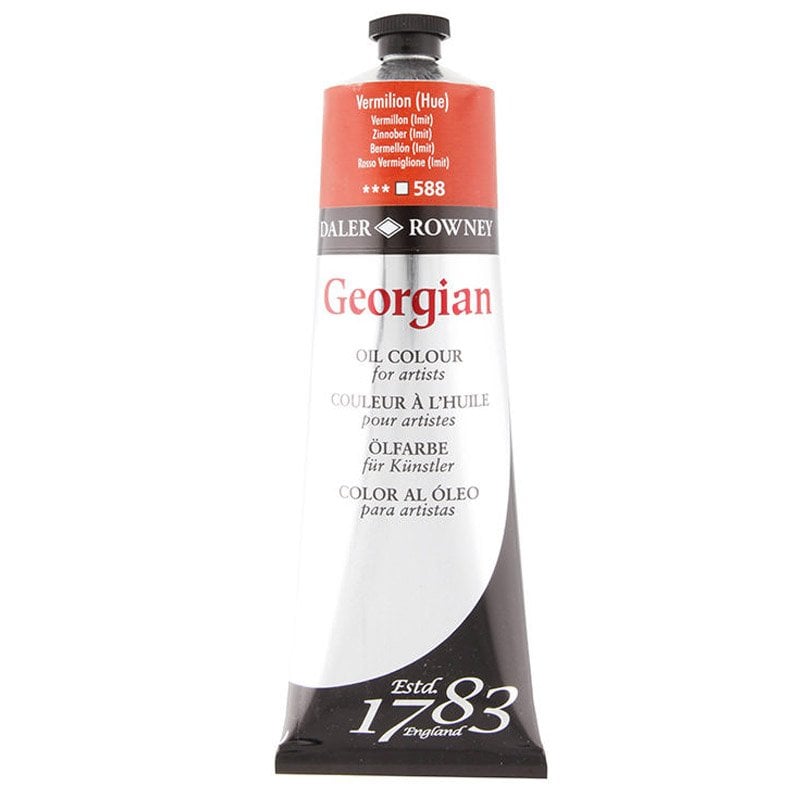 Daler Rowney Georgian Yağlı Boya 225ml 588 Vermilion Hue