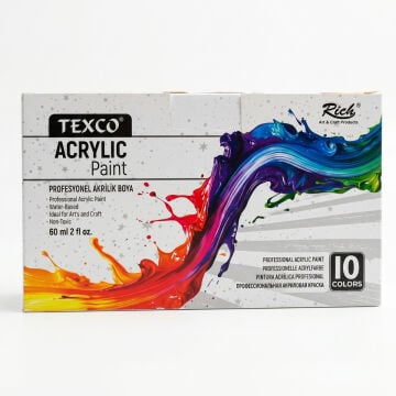 Texco Excellent Akrilik Boya Seti 10x60ml