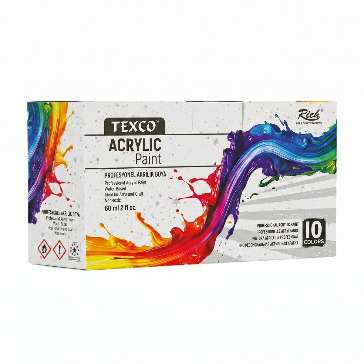 Texco Excellent Akrilik Boya Seti 10x60ml