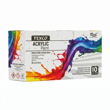Texco Excellent Akrilik Boya Seti 10x60ml