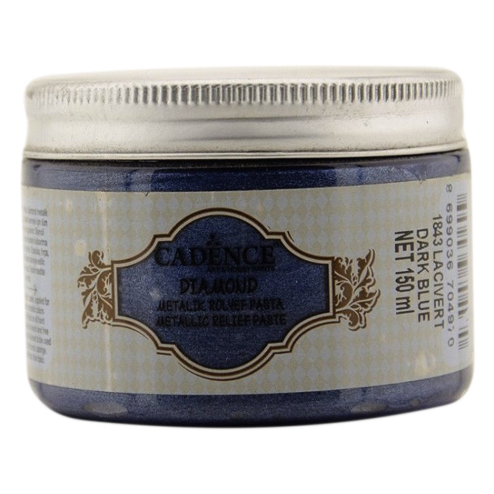 Cadence Diamond Metalik Rölyef Pasta 150ml 1843 Lacivert