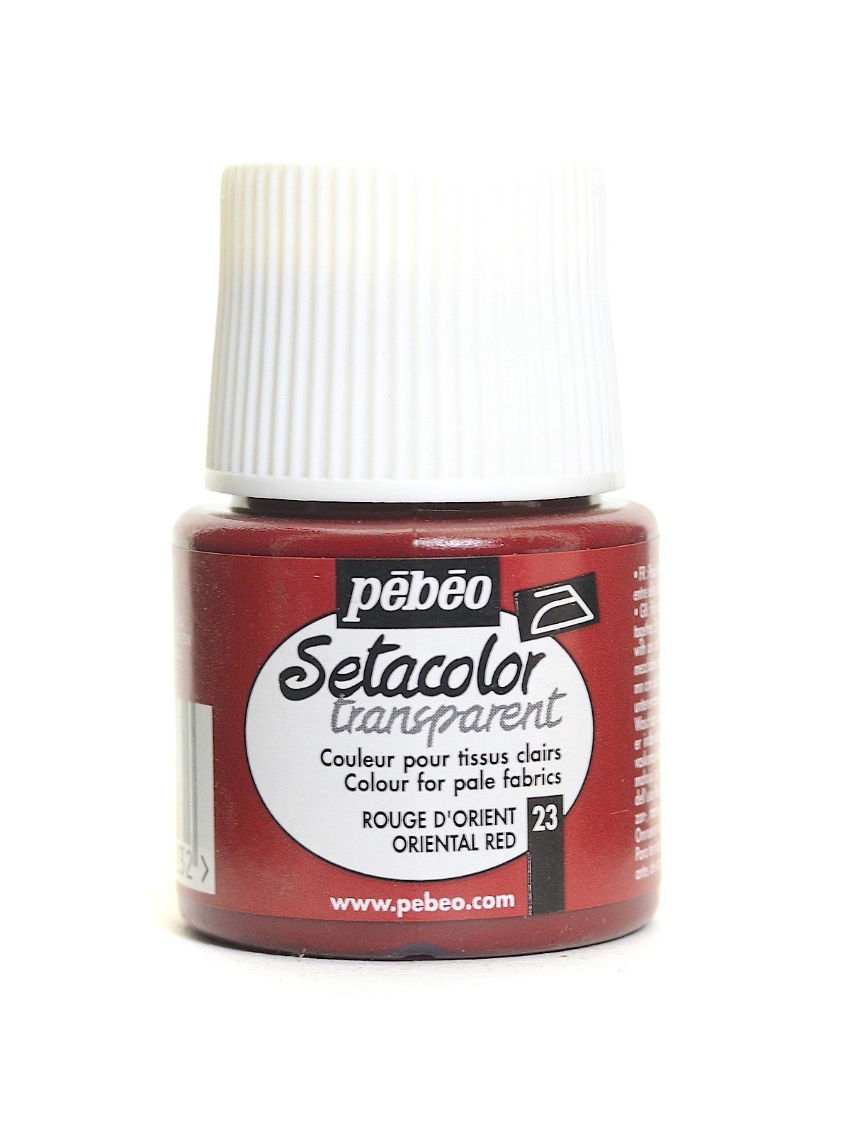 Pebeo Setacolor Light Fabric Transparan Kumaş Boyası 45ml 23 Oriental Red