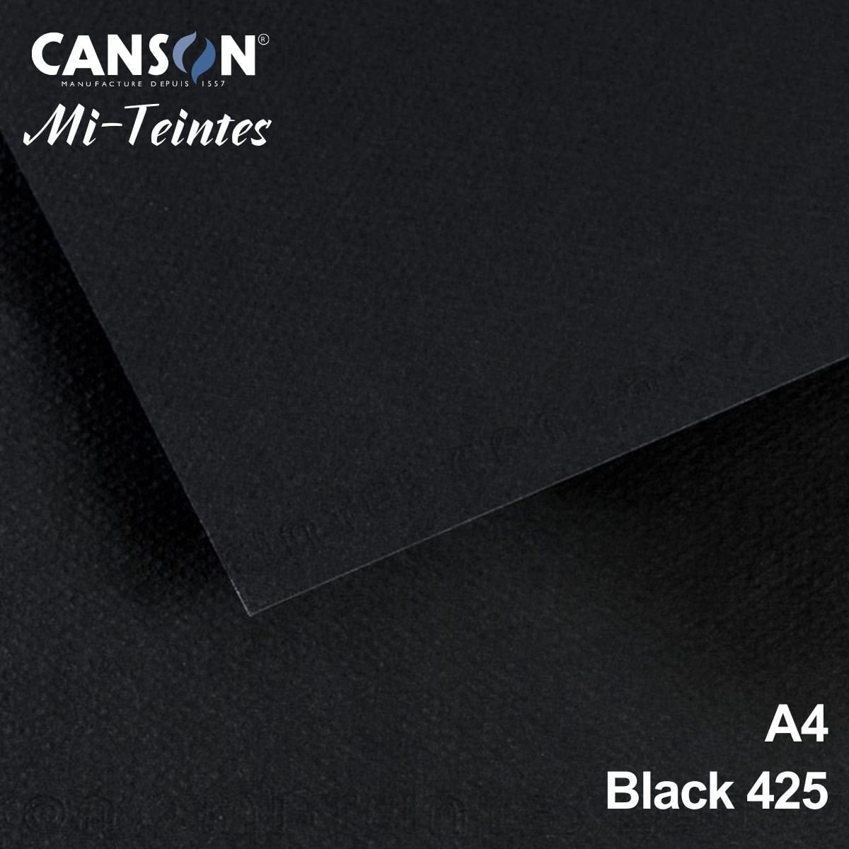 Mi-Teintes 160gr A4 425 Black 3lü