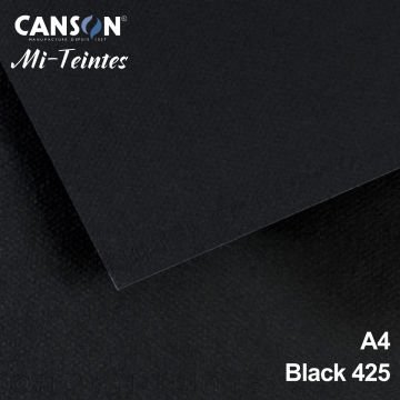 Mi-Teintes 160gr A4 425 Black 3lü