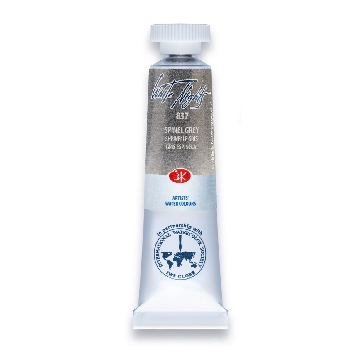 White Nights Watercolor Tüp Sulu Boya 10ml 837 Spinel Grey
