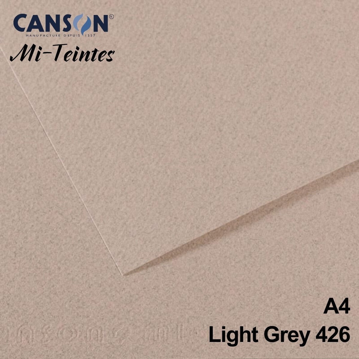 Mi-Teintes 160gr A4 426 Light Grey 3lü
