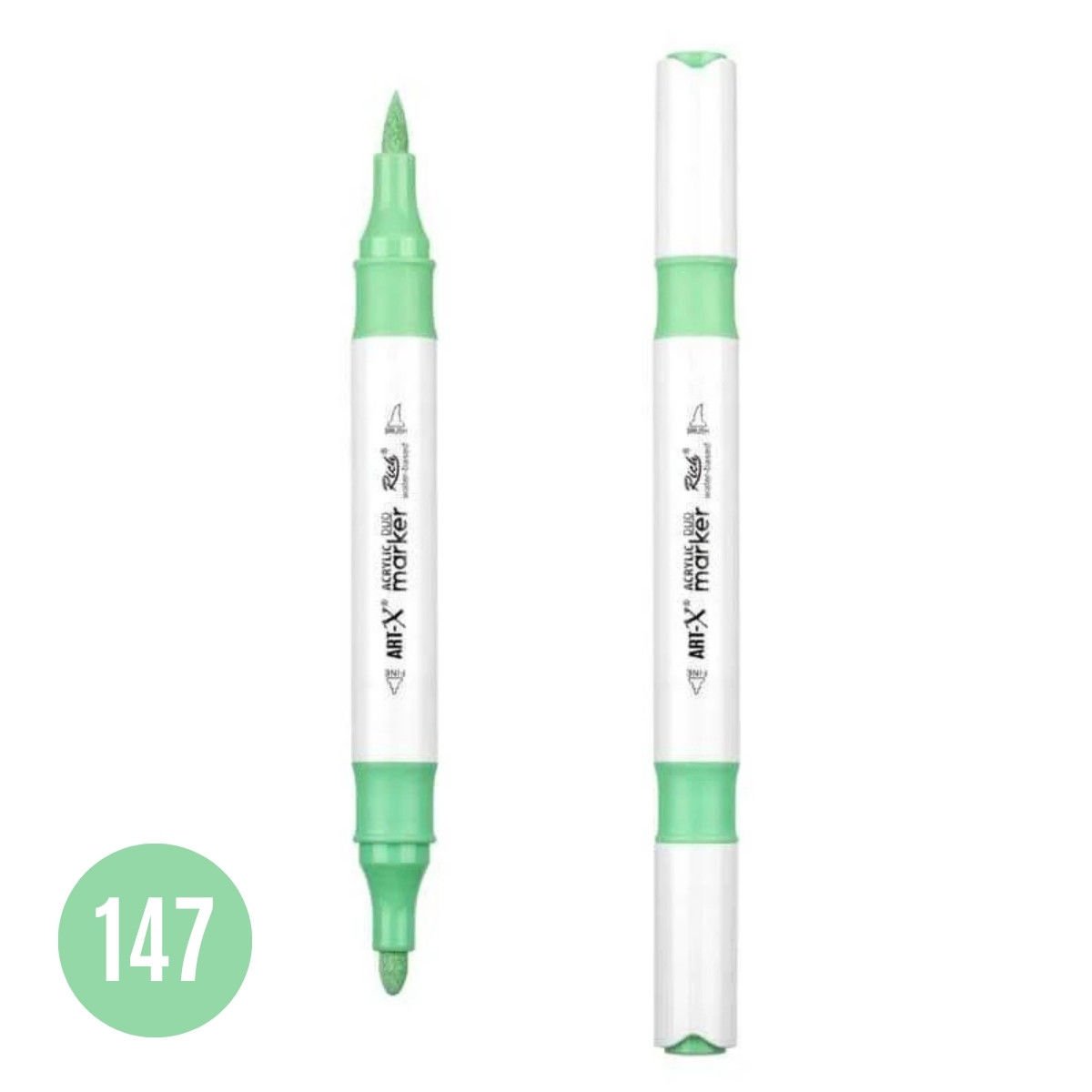 ART-X Çift Uçlu Akrilik Marker Kalem 147 Açık Nane Yeşili