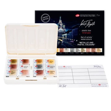 St. Petersburg White Nights Sulu Boya Tablet Seti 12x2.5ml Metalik ve Pastel