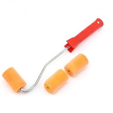 Kadife Rulo Fırça Metal Saplı 5cm +2 Kadife Yedek