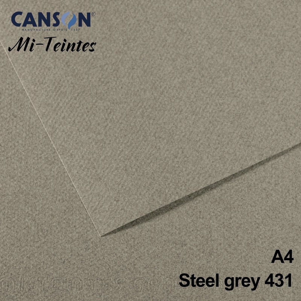 Mi-Teintes 160gr A4 431 Mottled Grey 3lü