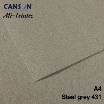 Mi-Teintes 160gr A4 431 Mottled Grey 3lü