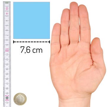 Kraf Yapışkanlı Not Kağıdı 76x76mm 100yp Şeffaf Karışık 7676TR