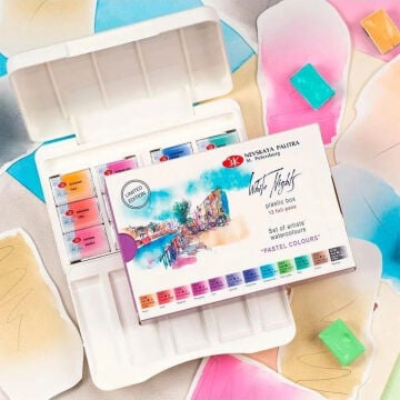 St. Petersburg White Nights Sulu Boya Tablet Seti 12x2.5ml Pastel