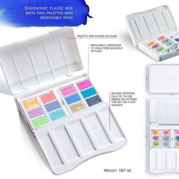 St. Petersburg White Nights Sulu Boya Tablet Seti 12x2.5ml Pastel