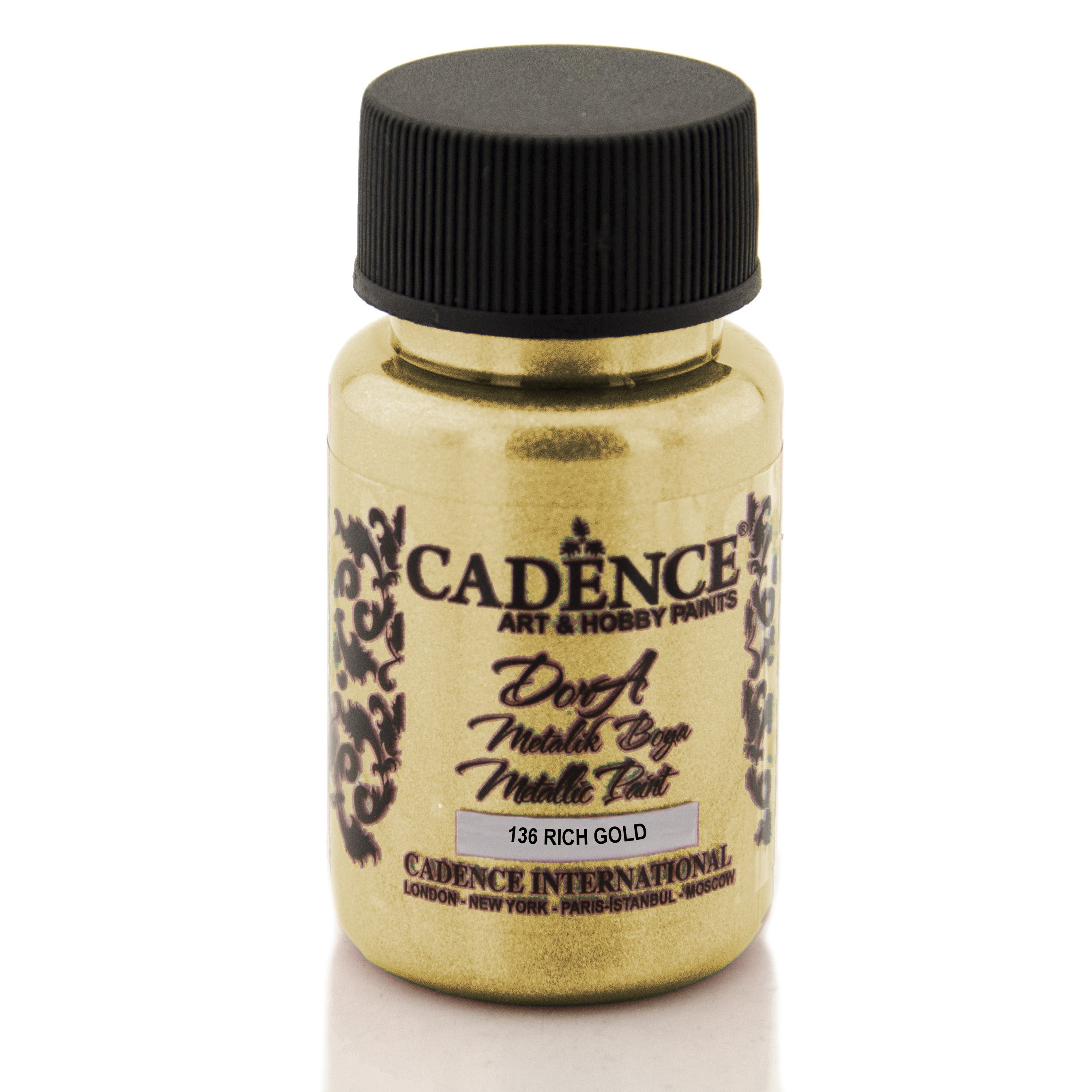 Cadence Dora Metalik Boya 50ml 136 Rıch Gold
