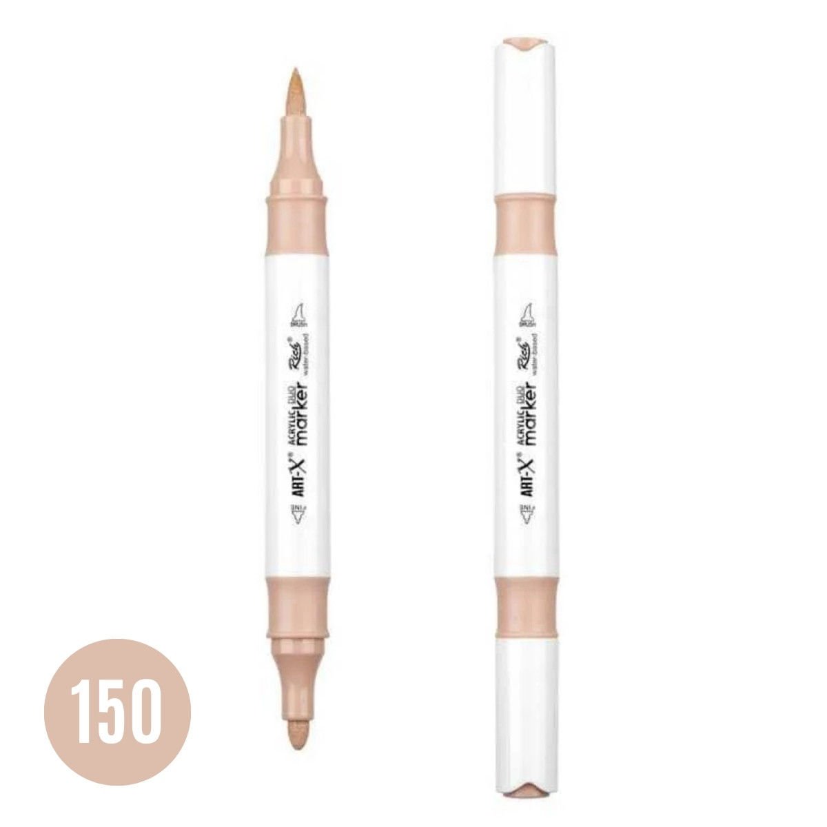 ART-X Çift Uçlu Akrilik Marker Kalem 150 Koyu Ten Rengi